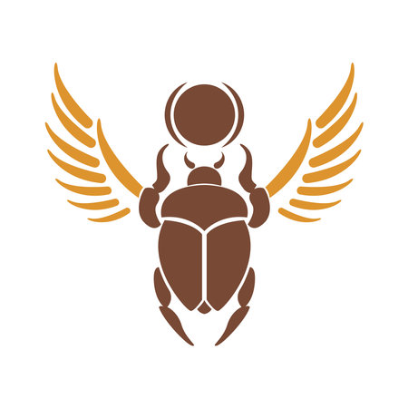 Beetle logo icon design illustrationのイラスト素材