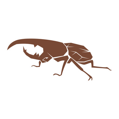 Beetle logo icon design illustrationのイラスト素材