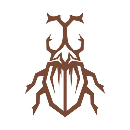 Beetle logo icon design illustrationのイラスト素材