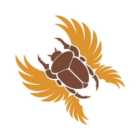 Beetle logo icon design illustrationのイラスト素材