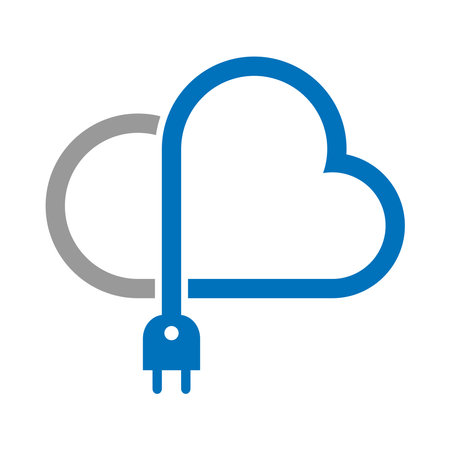 Cloud logo icon design illustrationのイラスト素材