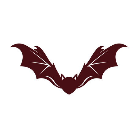 Bats animal logo icon design illustrationのイラスト素材