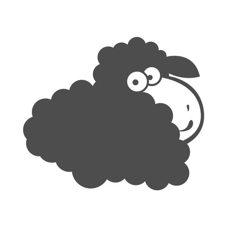 Sheep logo icon design illustrationのイラスト素材