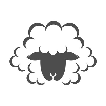 Sheep logo icon design illustrationのイラスト素材