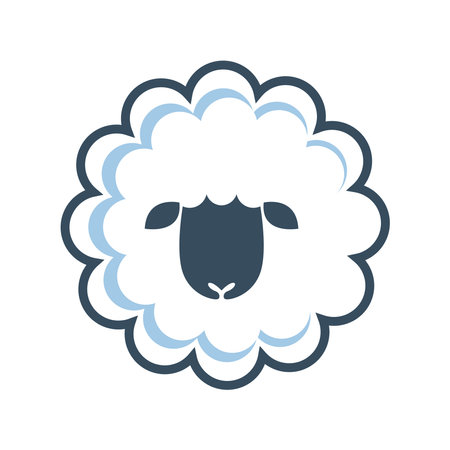Sheep logo icon design illustrationのイラスト素材