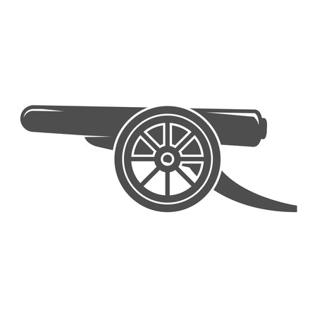 Fire cannon icon logo design illustrationのイラスト素材