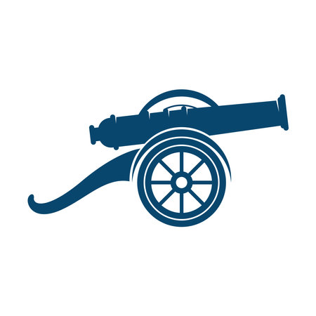 Fire cannon icon logo design illustrationのイラスト素材