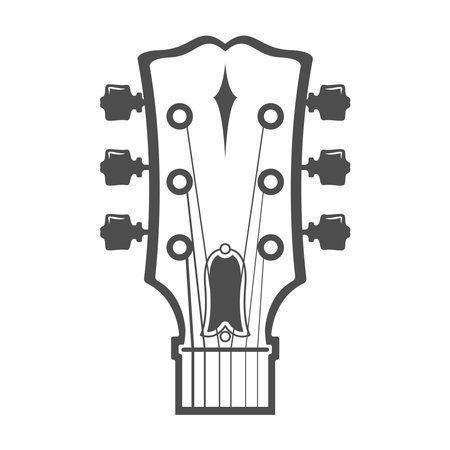 Guitar icon logo design illustrationのイラスト素材