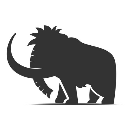 Mammoth logo icon design illustrationのイラスト素材