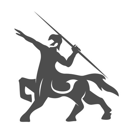 Centaur logo icon design illustrationのイラスト素材