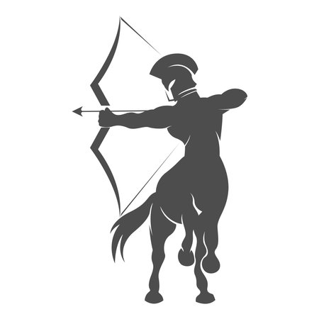 Centaur logo icon design illustrationのイラスト素材
