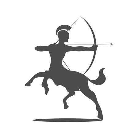 Centaur logo icon design illustrationのイラスト素材