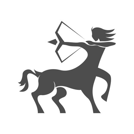 Centaur logo icon design illustrationのイラスト素材