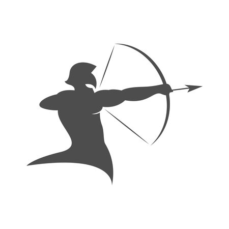 Centaur logo icon design illustrationのイラスト素材