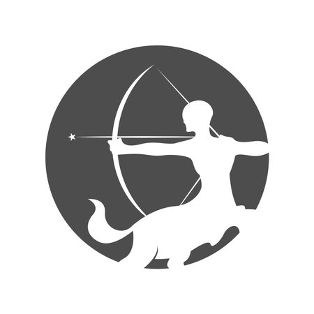 Centaur logo icon design illustrationのイラスト素材
