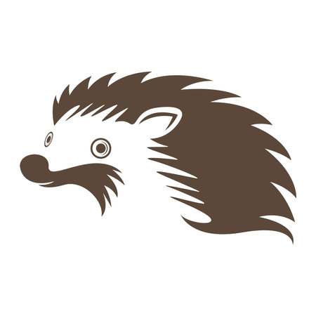 Hedgehog logo icon design illustrationのイラスト素材