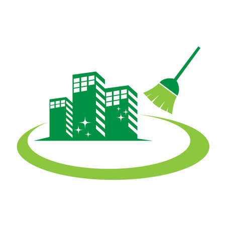 Cleaning service logo icon design illustrationのイラスト素材