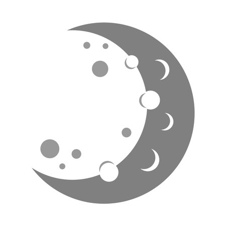 Space planet icon logo design illustrationのイラスト素材