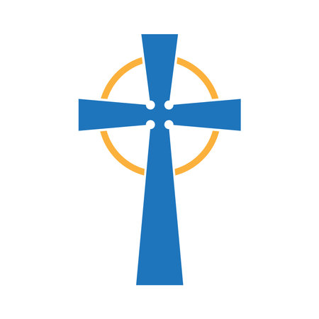 Church symbol logo design illustrationのイラスト素材