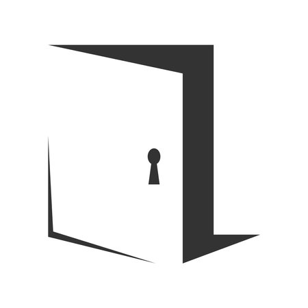 Door design logo icon illustrationのイラスト素材