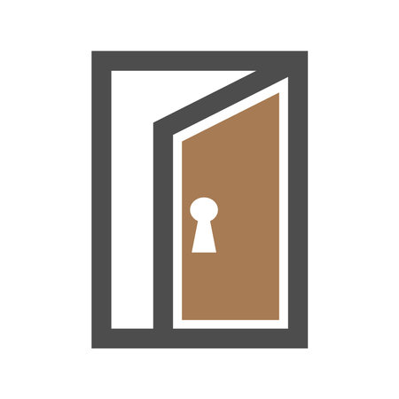Door design logo icon illustrationのイラスト素材