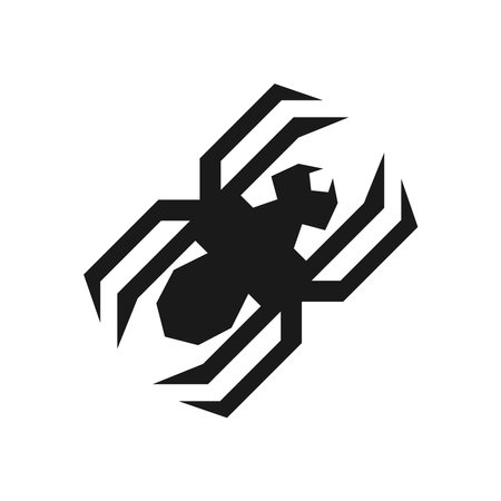 Spider logo icon design illustrationのイラスト素材