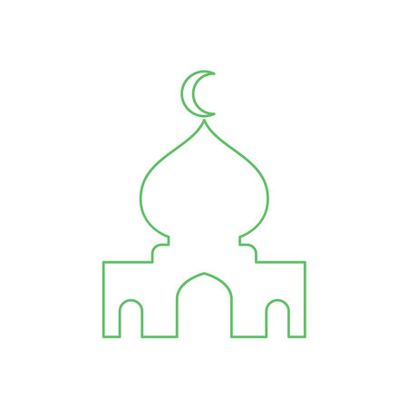 Mosque icon design template illustrationのイラスト素材