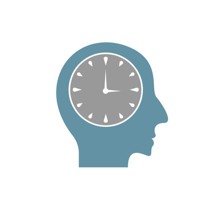 Time icon flat design templateのイラスト素材