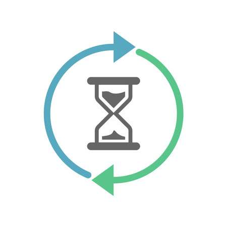 Time icon flat design template