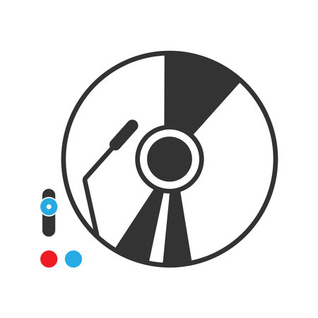 Music player icon design templateのイラスト素材