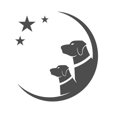 Dog logo icon design templateのイラスト素材