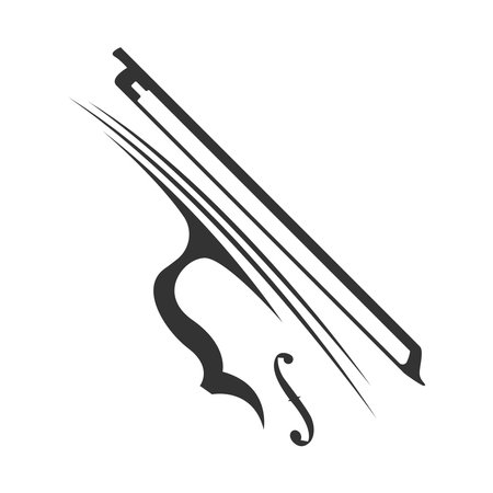 Violin logo icon design templateのイラスト素材
