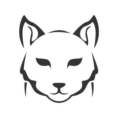 Cat icon logo design templateのイラスト素材