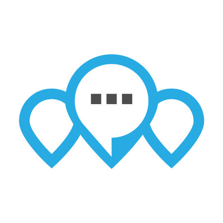 Pointer map icon design templateのイラスト素材