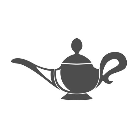 Magic lamp logo icon design templateのイラスト素材