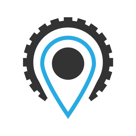Pointer map icon design templateのイラスト素材