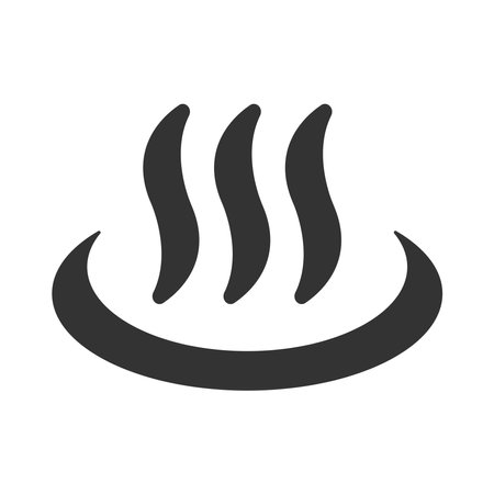 Onsen hot springs icon design templateのイラスト素材