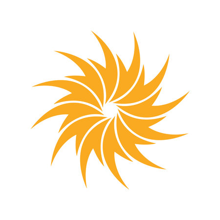Solar energy logo icon design templateのイラスト素材
