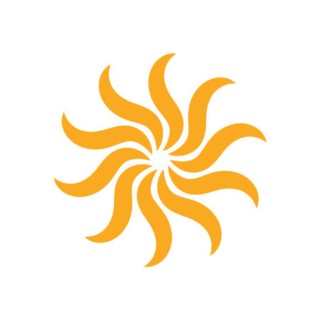 Solar energy logo icon design templateのイラスト素材