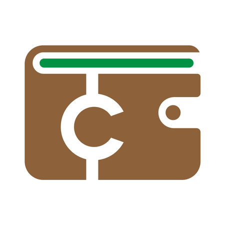 Wallet icon logo design templateのイラスト素材
