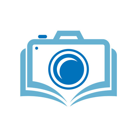 Camera icon logo design templateのイラスト素材