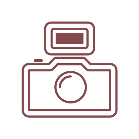 Camera icon logo design templateのイラスト素材