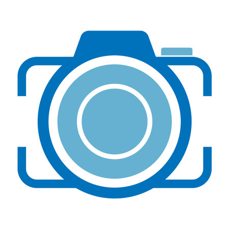 Camera icon logo design templateのイラスト素材