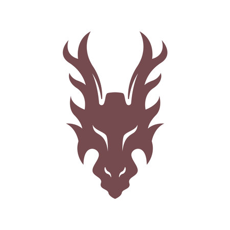 Dragon logo icon design templateのイラスト素材