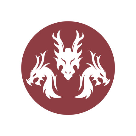 Dragon logo icon design templateのイラスト素材