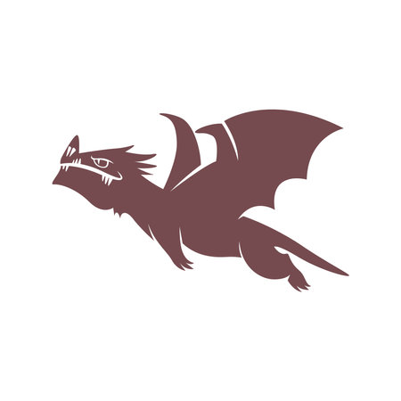 Dragon logo icon design templateのイラスト素材