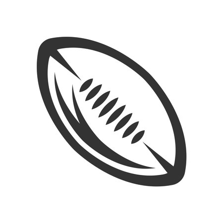 Rugby sport logo icon design templateのイラスト素材
