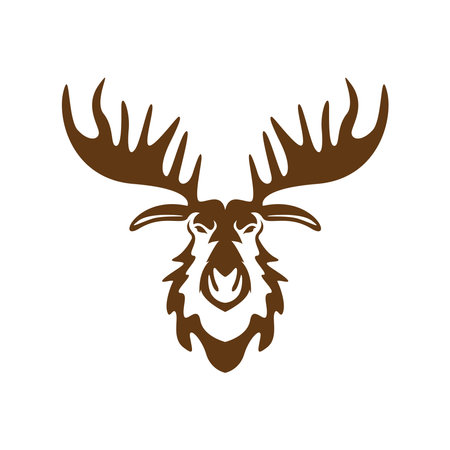 Moose icon image design templateのイラスト素材