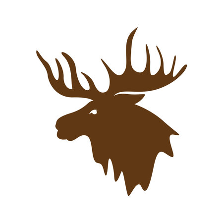 Moose icon image design templateのイラスト素材