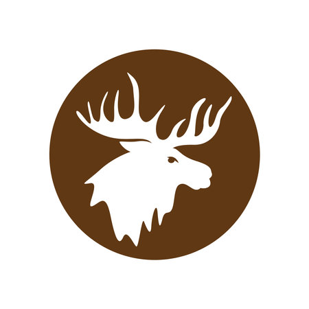 Moose icon image design templateのイラスト素材